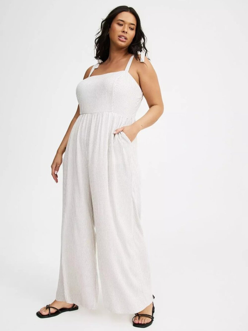 TORRID Bow Strap Jumpsuit Size 2 NWT